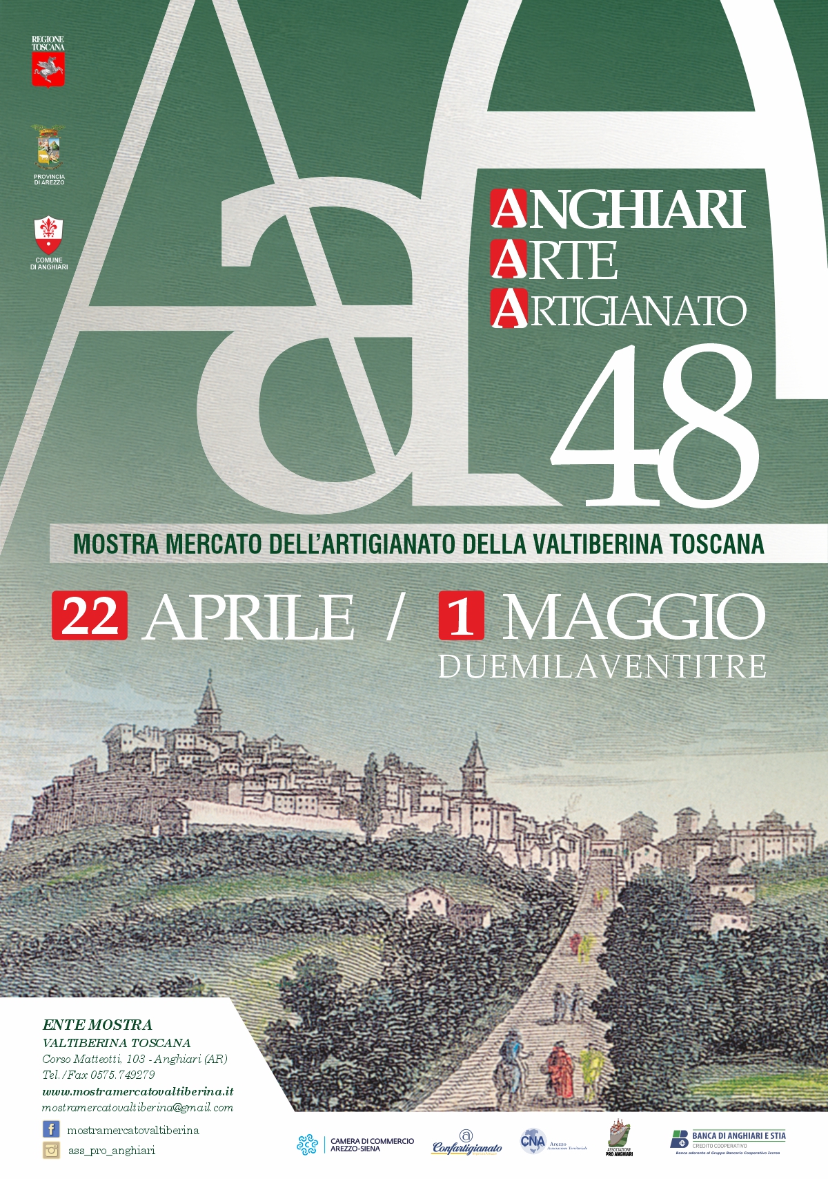 Ad Anghiari per la 48esima Mostra Mercato dell Artigianato UNSIC