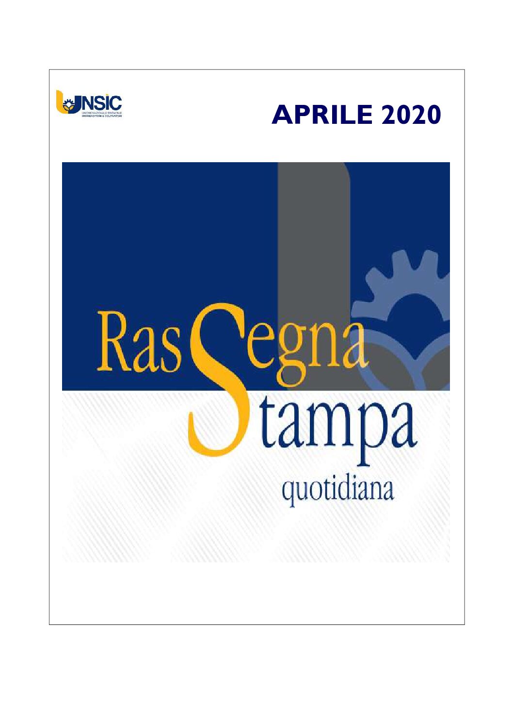 thumbnail of Rassegna UNSIC aprile 2020